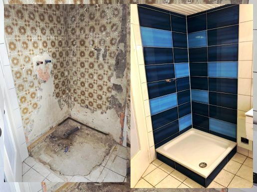 Fliesenlegen & Badsanierung Vorher - Nachher