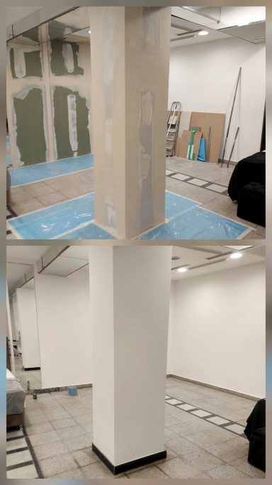 Trockenbau und Spachtelarbeiten - Säulen- und Wandveredelung